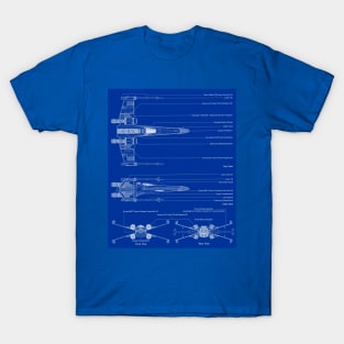 Rebel Fighter Blueprint T-Shirt